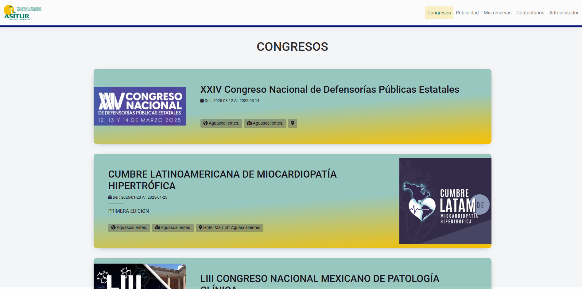 Reservas seguras para congresos y eventos